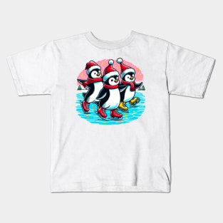 Christmas Skating Kids T-Shirt